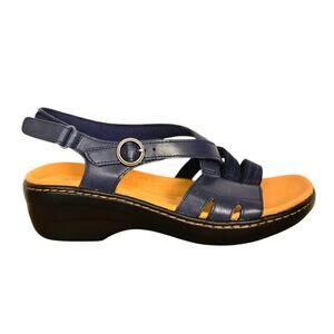 Women's Sandals Walking Shoes Clarks Merliah Bonita Blue W8